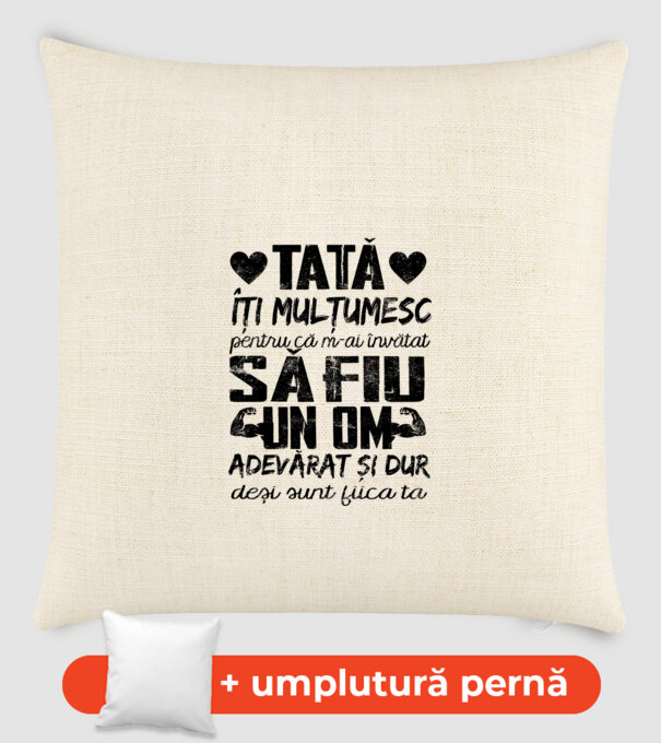 fiică crescută ca fiu Alb model nisipiu pe tricou