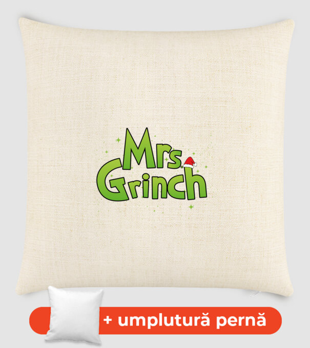 Grinch Family Mrs Grinch model nisipiu pe tricou