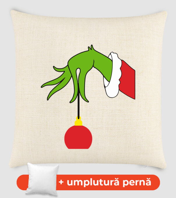 Grinch hand model nisipiu pe tricou