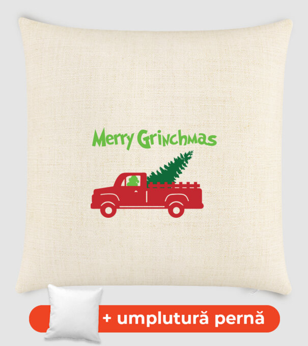 Grinchmas truck model nisipiu pe tricou