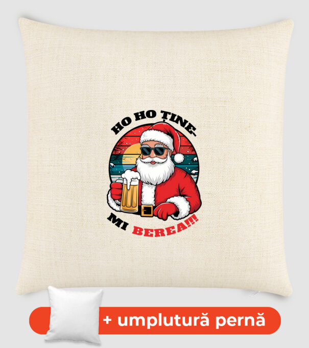 Ho ho ține mi berea! alb model nisipiu pe tricou