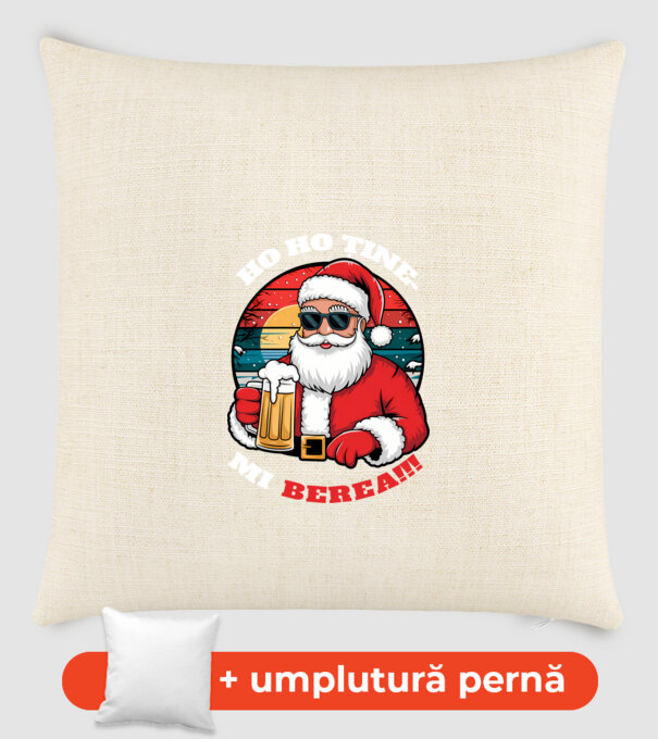 Ho ho ține mi berea! Negru model nisipiu pe tricou