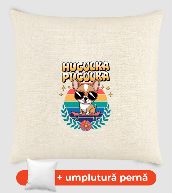 Huculka Puculka Câine 2 model nisipiu pe tricou