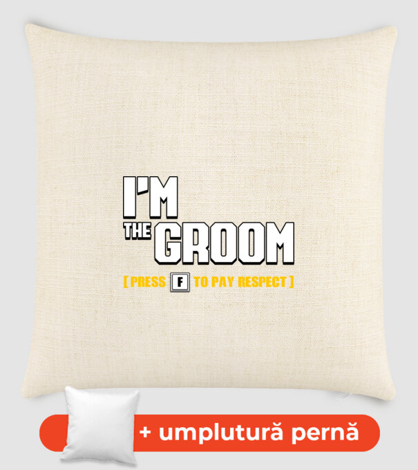 I'm the Groom model nisipiu pe tricou