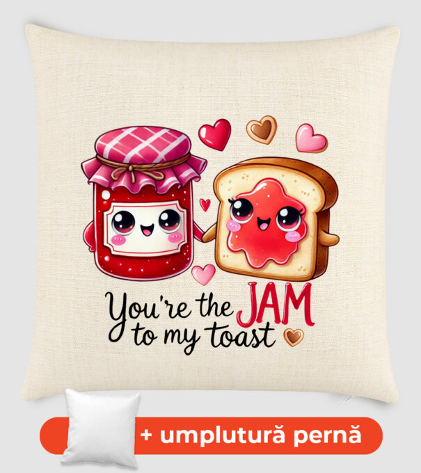 Jam to my Toast model nisipiu pe tricou