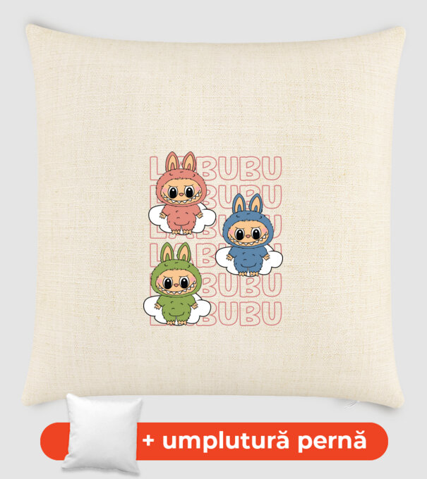 LABUBU model nisipiu pe tricou