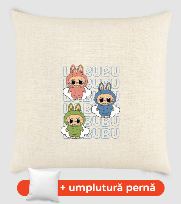 LABUBU model nisipiu pe tricou