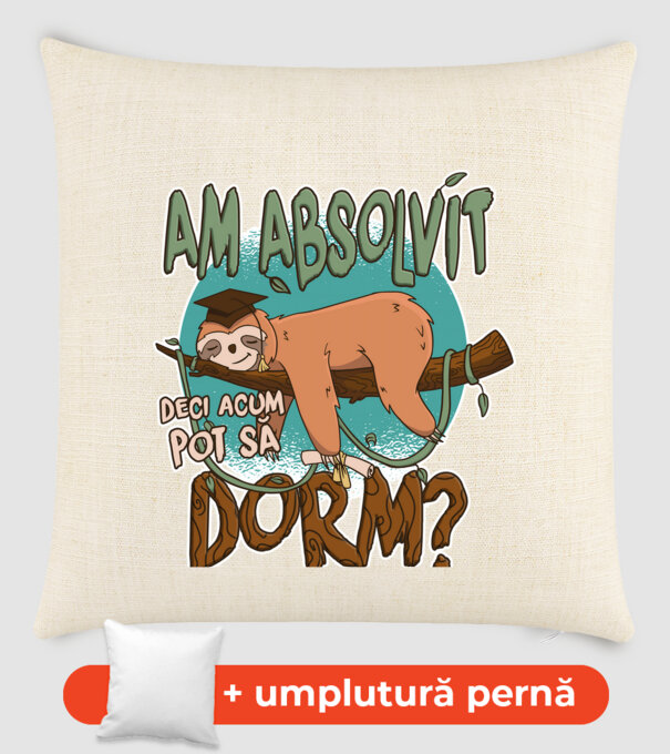 Leneș absolvent 1 model nisipiu pe tricou