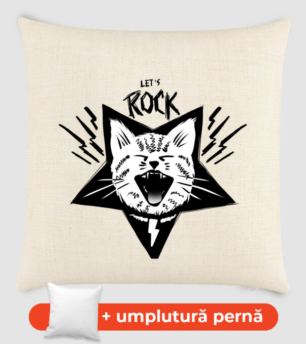 Let's Rock model nisipiu pe tricou