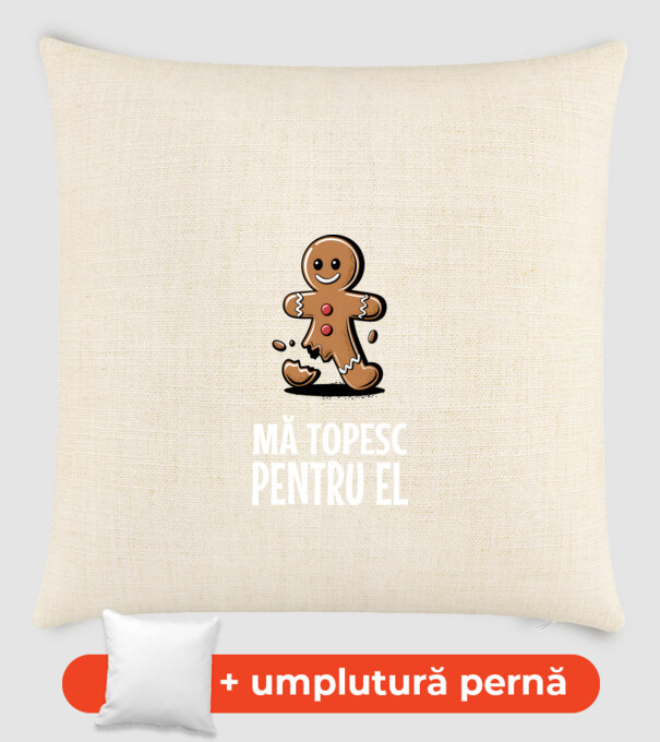 Mă topesc pentru el Negru model nisipiu pe tricou
