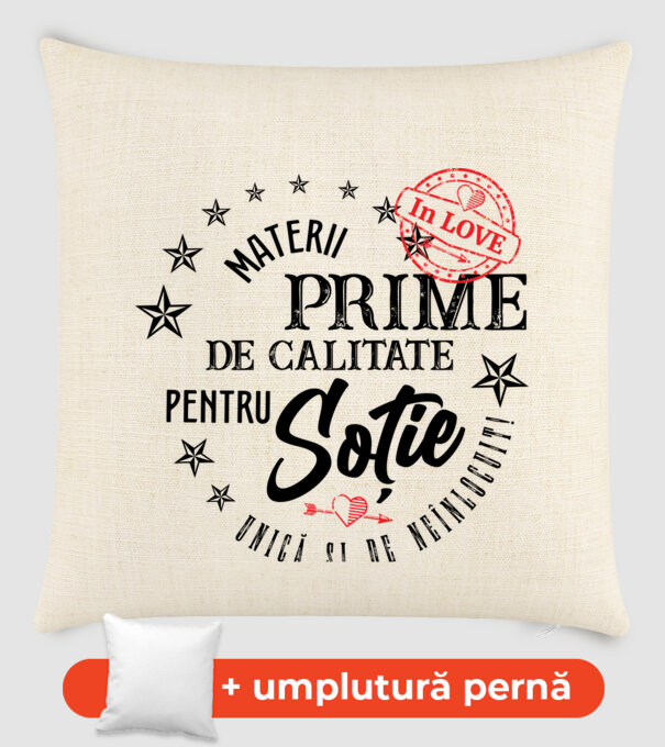 Materii prime de calitate pentru soție model nisipiu pe tricou