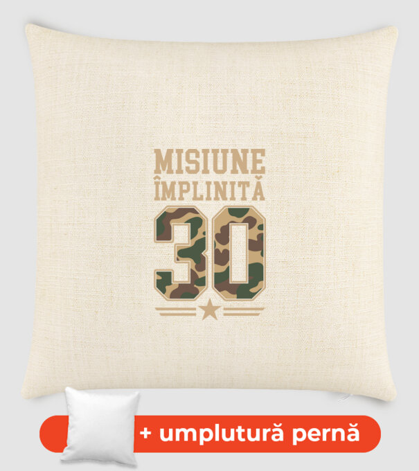 Misiune împlinită 30 model nisipiu pe tricou
