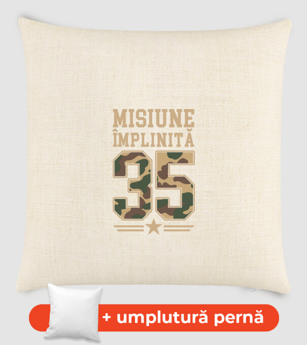 Misiune împlinită 35 model nisipiu pe tricou