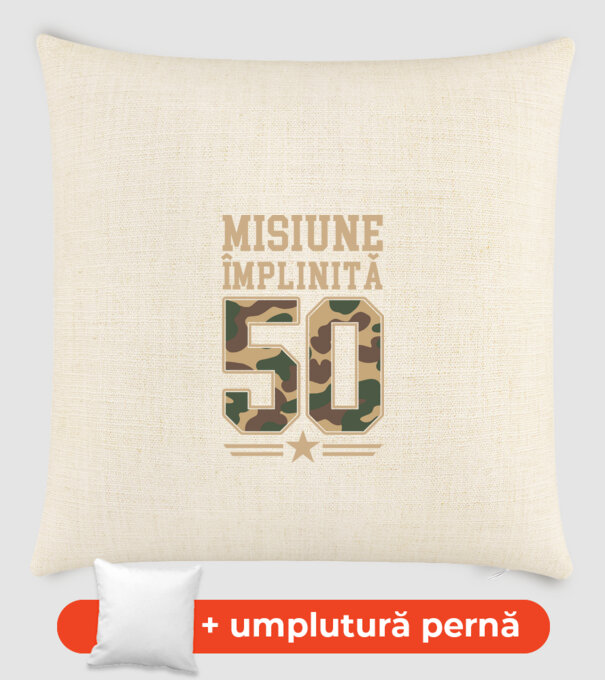 Misiune împlinită 50 model nisipiu pe tricou
