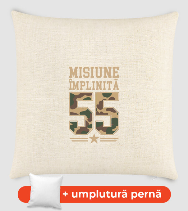 Misiune împlinită 55 model nisipiu pe tricou