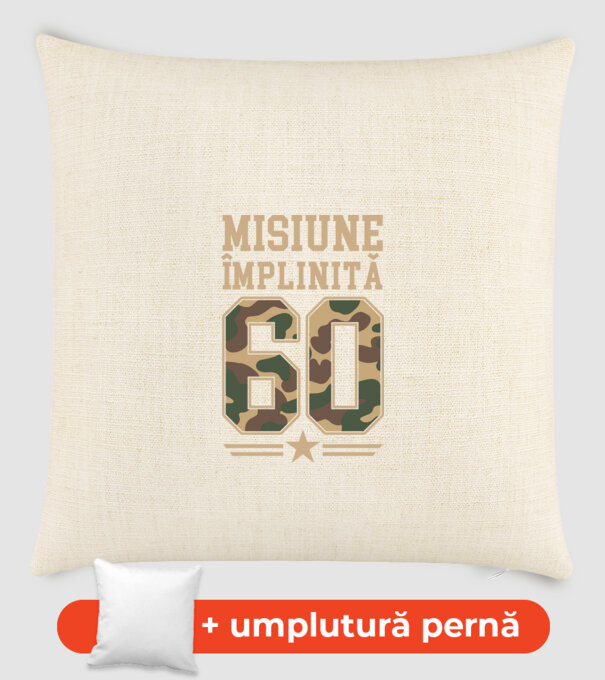 Misiune împlinită 60 model nisipiu pe tricou
