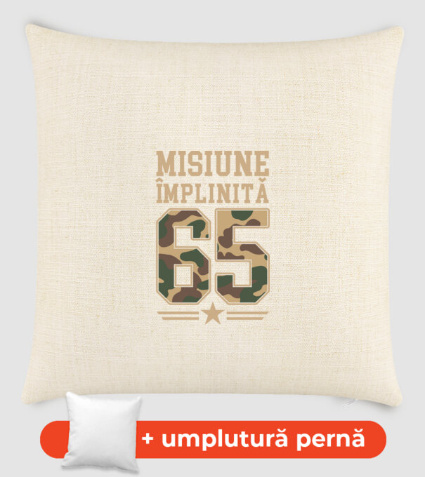 Misiune împlinită 65 model nisipiu pe tricou