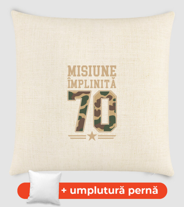 Misiune împlinită 70 model nisipiu pe tricou