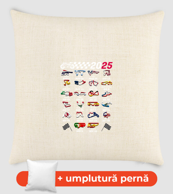 MOTOGP 25 CALENDAR Negru model nisipiu pe tricou