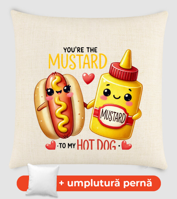 Mustard to my Hot Dog model nisipiu pe tricou
