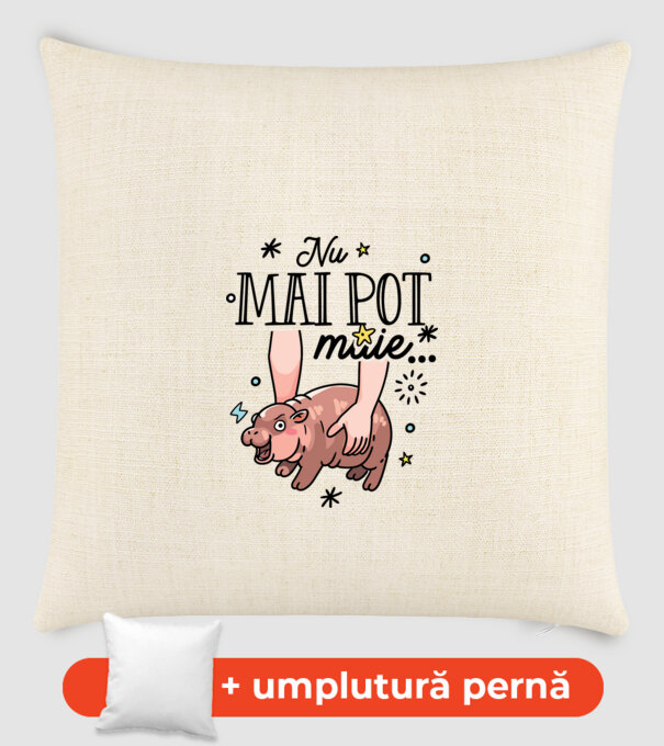 Nu mai pot muie... model nisipiu pe tricou