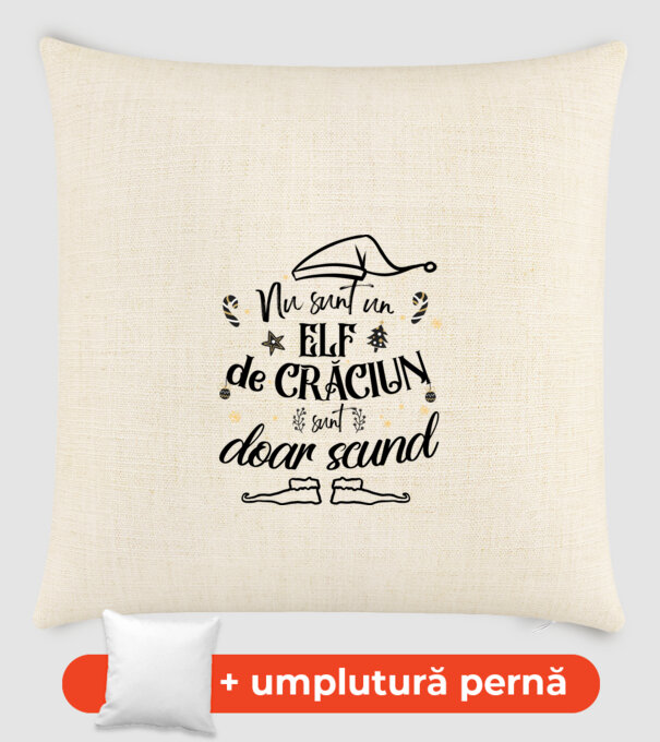 Nu sunt un elf de Crăciun, sunt doar scund ALB model nisipiu pe tricou