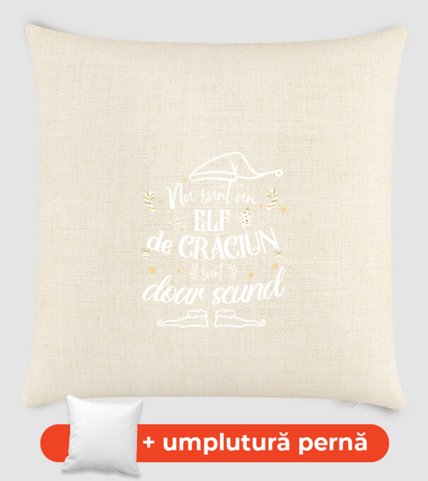 Nu sunt un elf de Crăciun, sunt doar scund Negru model nisipiu pe tricou