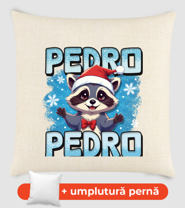 Pedro pedro retro xmas model nisipiu pe tricou