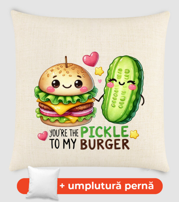 Pickle to my Burger model nisipiu pe tricou