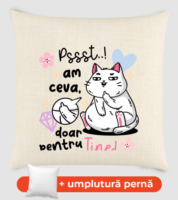 Pssst, am ceva doar pentru tine! model nisipiu pe tricou