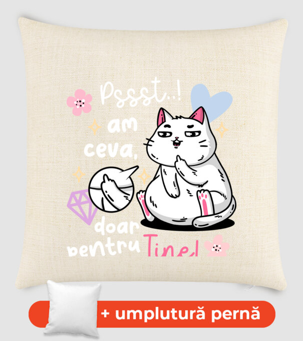 Pssst, am ceva doar pentru tine! model nisipiu pe tricou