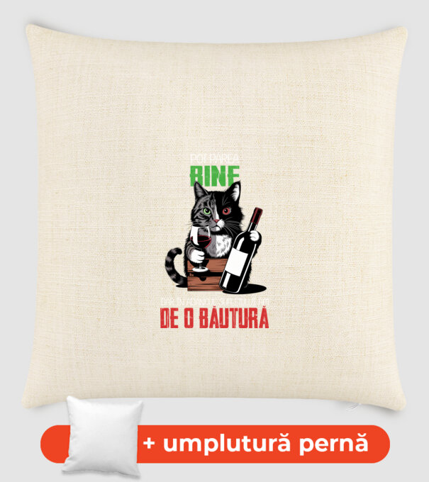 sunt bun pentru o băutură Negru model nisipiu pe tricou