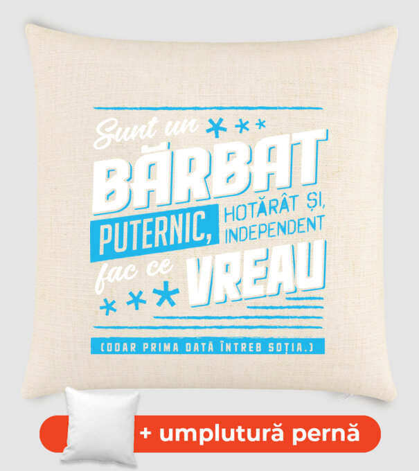 Sunt un bărbat puternic model nisipiu pe tricou