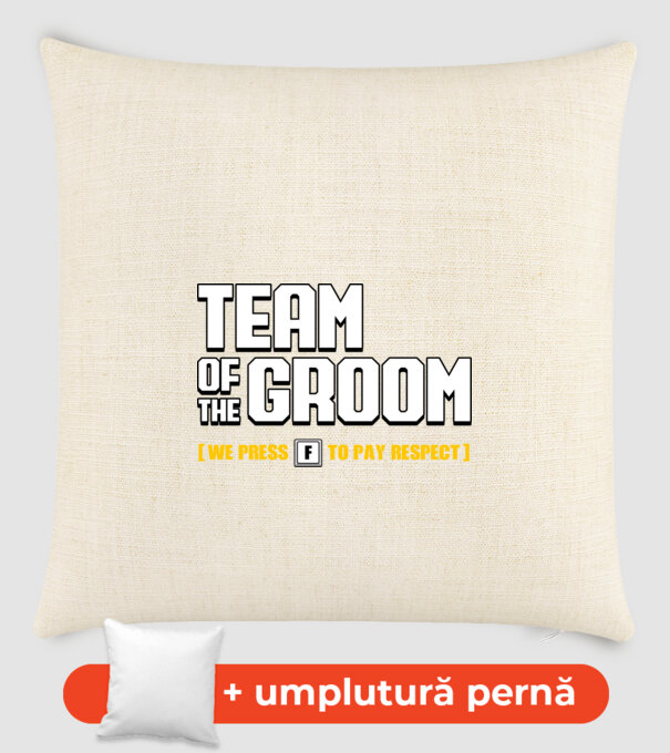 Team of the Groom model nisipiu pe tricou