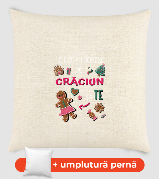 Tot ce-mi doresc de Crăciun să TE Femei Negru model nisipiu pe tricou