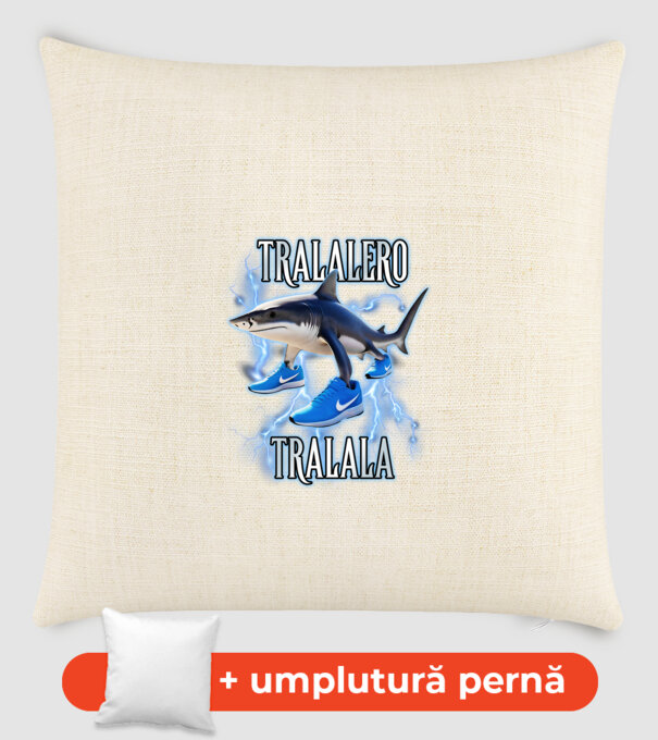 Tralalero Tralala model nisipiu pe tricou