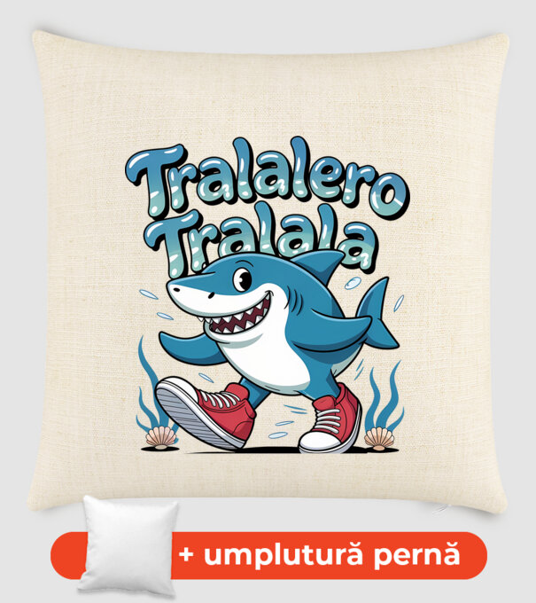 Tralalero Tralala drăguț model nisipiu pe tricou