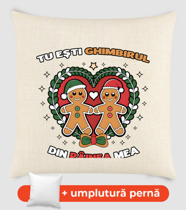 Tu ești ghimbirul din păinea mea model nisipiu pe tricou