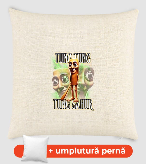 Tung Tung Tung Sahur model nisipiu pe tricou