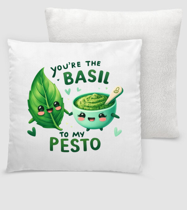 Basil to my Pesto model alb pe tricou