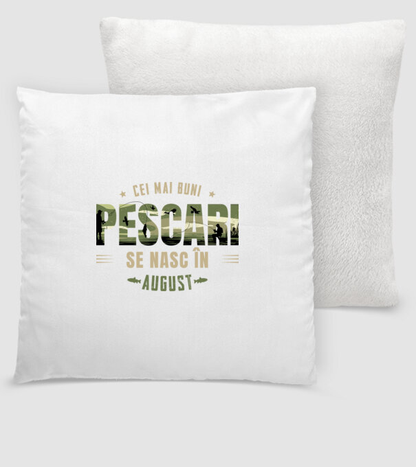 Cei mai buni pescari se nasc în august model alb pe tricou