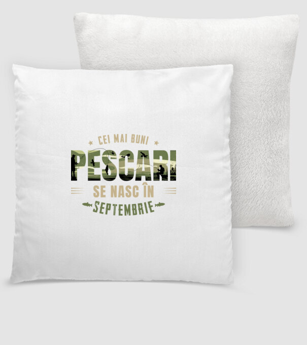 Cei mai buni pescari se nasc în septembrie model alb pe tricou