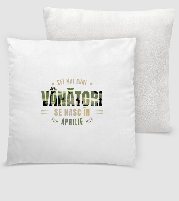 Cei mai buni vânători se nasc în aprilie model alb pe tricou