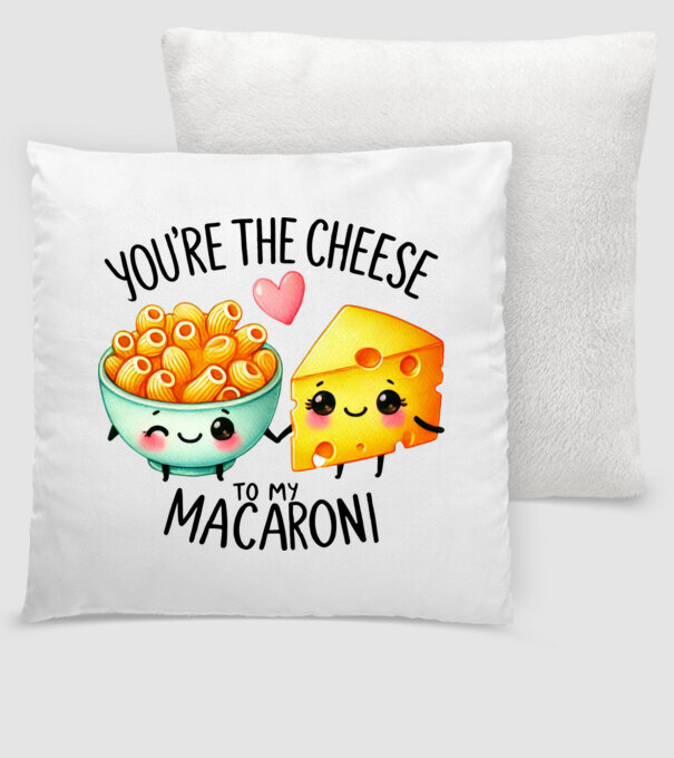 Cheese to my Macaroni model alb pe tricou