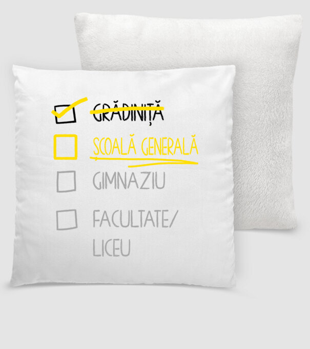 Cheklist educație - grădiniță alb model alb pe tricou