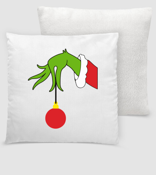 Grinch hand model alb pe tricou