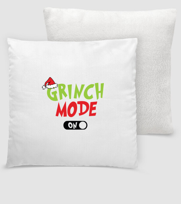 Grinch Mode model alb pe tricou