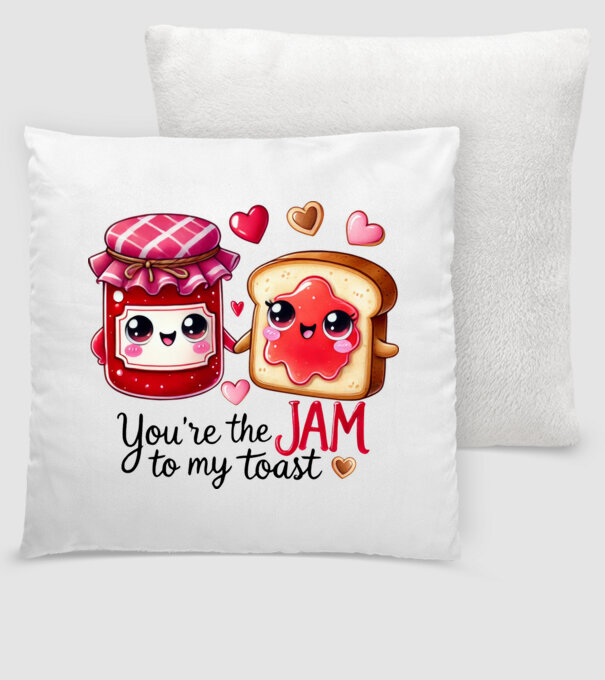 Jam to my Toast model alb pe tricou