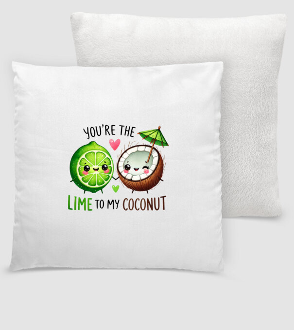 Lime to my Coconut model alb pe tricou