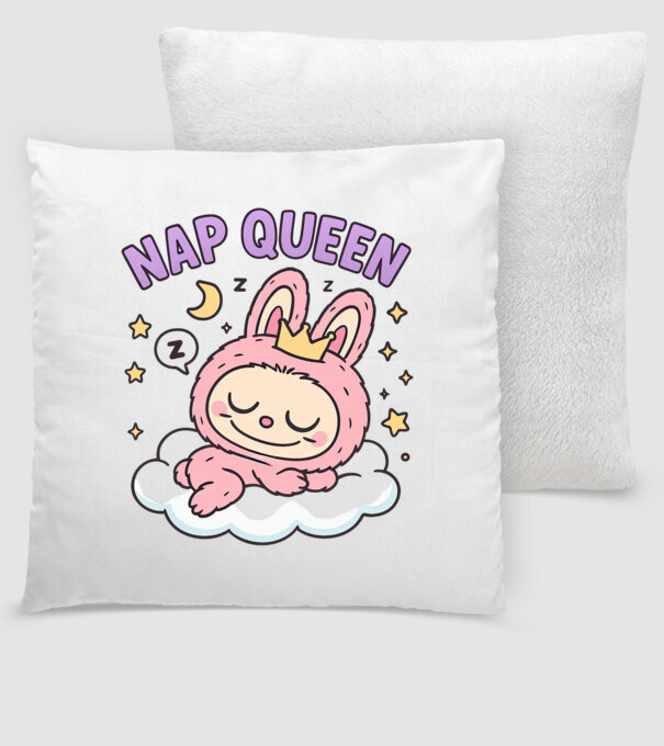 Nap Queen model alb pe tricou